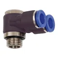 RIEGLER 109625-210.005-4 Y-Winkelsteckverschraubung »Blaue Serie«, drehbar, M5 außen Ø 4mm, 1Stk