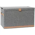 Store It Truhe Premium, Grau, Textil, Holzwerkstoff, 1 Fächer, 37.5x39x62 cm, Deckel, Tragegriff, Deckel aufklappbar, Ordnen & Aufbewahren, Truhen