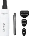 LAYZIN Derma Roller Set mit 3 Rollerköpfen (0,35 mm; 0,55 mm; 1,2 mm) und Reinigungsspray – Microneedling für Gesicht, Augen, Hals, Dekolleté und Körper – Inklusive 200 ml Reinigungsspray – Unisex