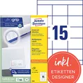 AVERY Zweckform Etiketten 3669 weiß 70,0 x 50,8 mm, 100 Blatt