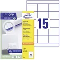 Avery-Zweckform 3669 Universal-Etiketten 70 x 50.8 mm Papier Weiß 1500 St. Permanent haftend Tintenstrahldrucker, Laserdrucker, Farblaserdrucker, Kopierer,