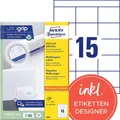 Multifunctionele etiketten Avery QuickPeel 1500 stuks