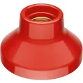 ledscom.de Deckenleuchte/Lampenfassung ELEKTRA, Porzellan, rot glänzend, 1x E27 max. 300W