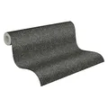 A.S. Création Vintagetapete Cuba Mustertapete Vliestapete grau schwarz leicht glänzend matt fein strukturiert 380223 38022-3, 10.05 m x 0.53 m