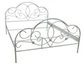 Metallbett Tagesbett Einzelbett Bett Bettgestell weiß pulverbeschichtet 90x200cm