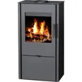 Kaminofen Victoria OPAL BImSchV Stufe 2 Externer Brennluft - Schwarz