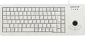 Cherry Tastaur XS Trackball Keyboard G84-5400, QWERTZ, mit 2 Maustasten, USB-Anschluss, hellgrau 175821