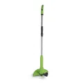 EASYmaxx Akku-Rasentrimmer | Kabelloses Rasentrimmen mit langanhaltendem Akku | Höhenverstellbarer Teleskopgriff | Blumenschutz und schneller Klingenwechsel durch Kabelbinder-Design
