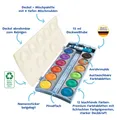 Pelikan Deckfarbkasten K12® eco inkl. Deckweiß, 12 Farben