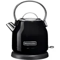 KitchenAid Wasserkocher, Onyx-Schwarz, 1,25 l, 1500 W, Vintage-Retro-Design