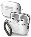 Ringke Hinge Case Kompatibel mit AirPods Pro 2 Hülle Front-LED Sichtbar Transpatent PC Schutzhülle für AirPods Pro 2. Generation - Clear