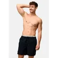 Indicode Badeshorts Herren Solomon Schwimmshorts mit elastischem Bund und Kordelzug schwarz XXL