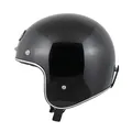 Nishua Jet 2 Evo Jethelm ohne Visier, ECE Zertifiziert - Maximale Verkehrssicherheit, Robuster & Komfortabler Motorradhelm, Idealer Roller Helm & Vespa Helm, Doppel-D Verschluss, Klares Visier, S