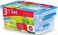 Emsa Frischhaltedosen-Set 0,55/1/2,3L CLIP CLOSE 3D 3ERSET