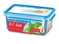 Emsa Clip & Close 3D 3er Set 0,55/1,00/2,3L Transportsicherer Clipverschluss
