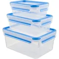 Emsa CLIP & CLOSE Frischhaltedosen-Set, Dose, transparent