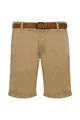 Indicode Tenefa Herren Chino Shorts Bermuda Kurze Hose mit Gürtel, Größe:S, Farbe:Amber (035)