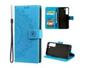 CoverKingz Handyhülle Hülle für Samsung Galaxy S22 5G Handyhülle Flip Case Cover Tasche 15,2 cm (6 Zoll), Klapphülle Schutzhülle mit Kartenfach Schutztasche Motiv Mandala