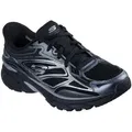 Skechers STAMINA SPORT Slip-On Sneaker Retro Sneaker, Schnürschuh mit Metallic-Besätzen schwarz 40 EU