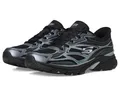 Skechers Damen Stamina SportSneaker, Schwarzer Duraleather-Mesh-Besatz, 40 EU