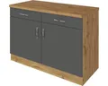 Held Möbel Unterschrank mit Drehtür Sorrento BxTxH 100 x 60 x 86 cm anthrazit ma