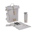 LÄSSIG Tagesrucksack Wickelrucksack grau