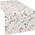REDBEST Tischdecke Tischläufer, Baumwolle Blumen bunt 50 cm x 150 cm