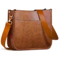 ISEYOU Umhängetasche Damen, Crossbody Bag Damen Weich PU Leder mit Zwei Verstellbar Abnehmbar Stylisch Schultergurten Ausgestattet, Schultertasche