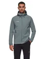 Mammut Softshell-Wanderjacke Ultimate Comfort SO Hooded (4-Wege-Stretch, winddicht) grau Herren, Größe: M