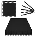 Unterlegmatte 1cm Dicke Poolmatte 60x60 cm Schwarz Bodenschutz Puzzle Pool Matte