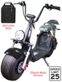 HR-2 25km/h Mofa Akku 60V20Ah RocknBikes Elektroroller Motorroller Shiney Black