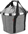 KLICKfix KF880TS Unisex – Erwachsene Twist Fahrradkorb, Silber, Uni