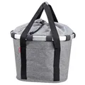 KLICKfix Fahrradkorb Fahrradtasche Bikebasket Reisenthel twist silver 28x26x3...