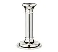 Kerzenleuchter Silber Kerzenhalter rund Kerszenständer versilbert 15cm Höhe
