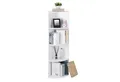 VASAGLE Eckregal, Bücherregal, 4 Ebenen, Standregal, freistehende Aufbewahrungsregale