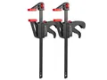 WALTER Spannzwinge Schnellspannzwingen 2er Set, Spannweite 300 mm, Spannkraft von bis zu 120 kg