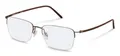 Rodenstock Brillengestell (Model R7051) für Herren, Quadratisch, gefertigt aus Titanium (inklusive Brillenetui)