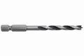 Wolfcraft Holzspiralbohrer CV Sechskant-Schaft 7264000 Ø 6 mm Sechskant