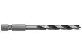 Wolfcraft 7264000 Holz-Spiralbohrer 6mm Gesamtlänge 90mm 1/4" (6.3 mm) 1St.