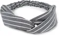 styleBREAKER Haarband, 1-tlg., Haarband mit Streifen Muster und Twist Knoten