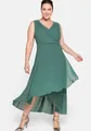sheego Große Größen: Chiffonkleid in Wickeloptik, opalgrün, Gr.40-58 12019900164