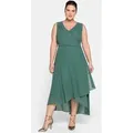 Sheego Etuikleid Abendkleid grün 58