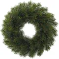 Creativ-green Weihnachtskranz 3016728-00, 76 Triebe, Ø 30 cm, Tannenzweige aus Kunststoff
