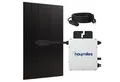 SUNNIVA Balkonkraftwerk 500W BIFAZIAL FULLBLACK komplett Steckdose, (HOYMILES 400 Watt Wechselrichter, PV Solaranlage Komplettset, 1x 500W N-Type Glas-Glas Bifacial Solarmodule, 5m Kabel)
