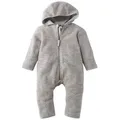 Hessnatur Overall Wollfleece aus reiner Bio-Merinowolle (1-tlg) grau 62/68