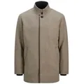 Jack & Jones Kurzmantel Wolljacke JJEHARRISON Wool Blend Jacket mit Herringbone-Muster beige XXL (58/60)
