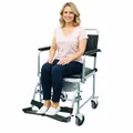 Drive Medical Toilettenrollstuhl TRS 130 NEU mit Rollen fahrbar mit HMV Nummer