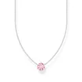 THOMAS SABO Kette mit pinkfarbenem Zirkonia-Anhänger 925 Sterlingsilber KE2210-051-9