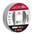 Antennenkabel Koaxialkabel Satellitenkabel TV RG6 Reines Kupfer 50m Cu Koax