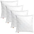 sleepling 4er Set Kissen 40x40 cm, Sofakissen, Kissenfüllung, Zierkissen für Allergiker, Deko Kissen Füllung 40 x 40, Ökotex, Waschbar bis 60 Grad, Made in EU, Basic 100
